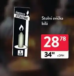 Qanto Stolní svíčka bílá nabídka