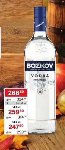 Qanto Božkov vodka nabídka