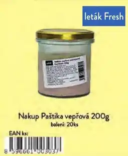 Qanto leták Paštika vepřová nabídka