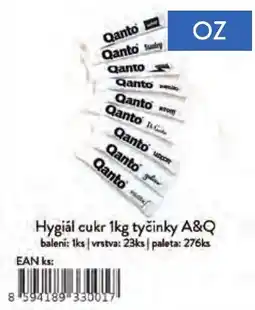 Qanto Qanto hygiální cukr tyčinky A&Q nabídka