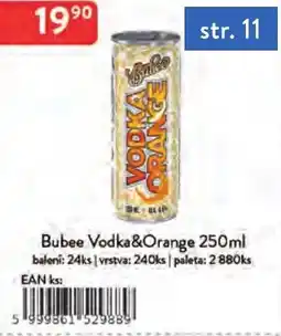 Qanto Bubee Vodka&Orange nabídka