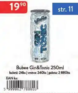 Qanto Bubee Gin&Tonic nabídka