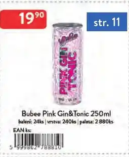 Qanto Bubee Pink Gin&Tonic nabídka
