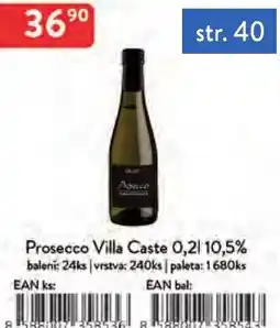Qanto Prosecco Villa Caste 10.5% nabídka