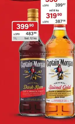 Qanto Captain Morgan Dark Rum nabídka