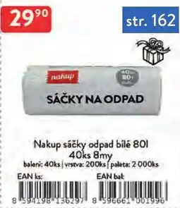 Qanto Nakup sáčky odpad bílé nabídka