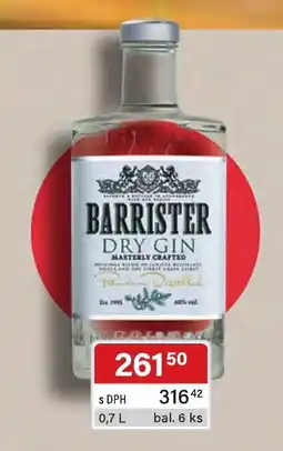 Qanto Barrister dry gin nabídka
