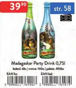 Qanto Madagascar Party Drink nabídka