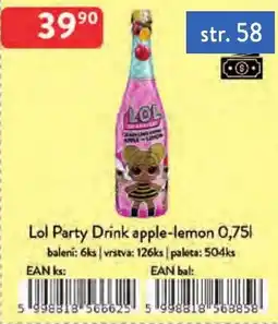 Qanto Lol Party Drink apple-lemon nabídka