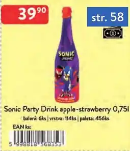 Qanto Sonic Party Drink apple-strawberry nabídka