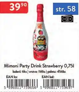 Qanto Mimoni Party Drink Strawberry nabídka