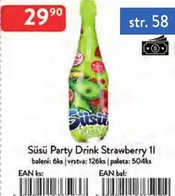 Qanto Süsü Party Drink Strawberry 1l nabídka