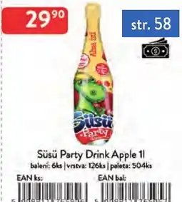 Qanto Süsü Party Drink Apple 1l nabídka
