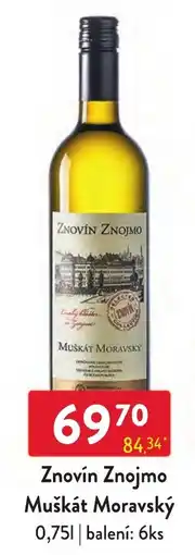 Qanto Znovín Znojmo Muškát Moravský nabídka