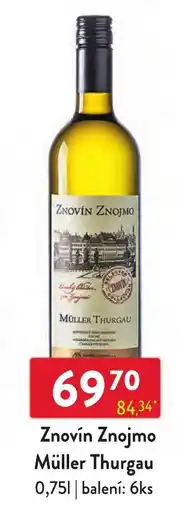Qanto Znovín Znojmo Müller Thurgau nabídka