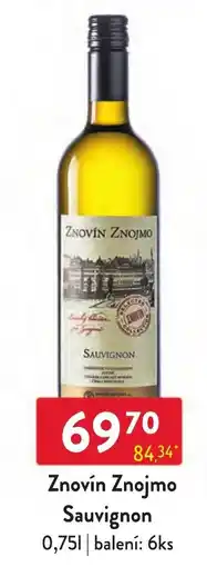 Qanto Znovín Znojmo Sauvignon nabídka