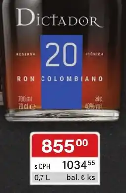 Qanto Dictador ron colombiano nabídka