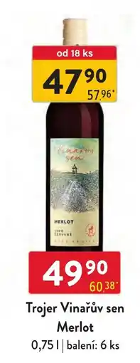 Qanto Trojer Vinařův sen Merlot nabídka
