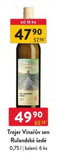 Qanto Trojer Vinařův sen Rulandské šedé nabídka