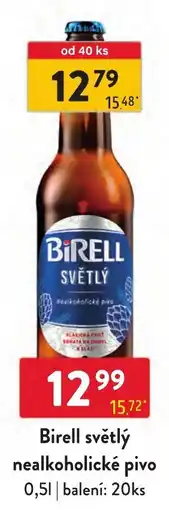 Qanto Birell světlý nealkoholické pivo nabídka
