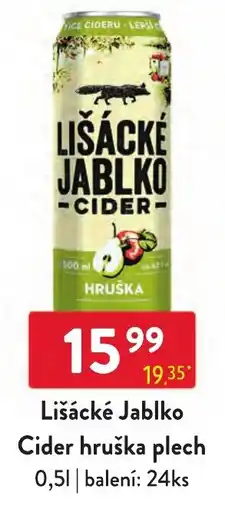 Qanto Lišácké Jablko Cider hruška nabídka