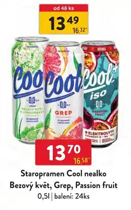 Qanto Staropramen Cool nealko nabídka