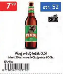 Qanto Pivoj světlý ležák nabídka