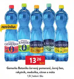 Qanto Gemerka Botanika červený pomeranč, černý bez, rakytínk, meduňka, citron a máta nabídka