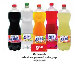 Qanto Olé limonáda nabídka