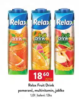 Qanto Relax fruit drink pomeranč, multivitamin, jablko nabídka