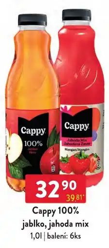 Qanto Cappy 100% jablko, jahoda mix nabídka