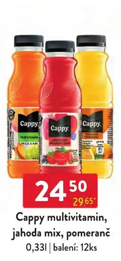 Qanto Cappy multivitamin, jahoda mix, pomeranč nabídka