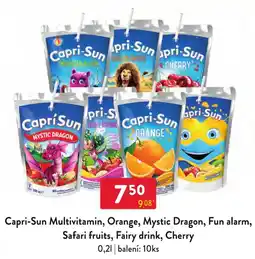 Qanto Capri-Sun Multivitamin, Orange, Mystic Dragon, Fun alarm, Safari fruits, Fairy drink, Cherry nabídka