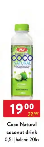Qanto Okf coco natural coconut drink nabídka