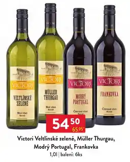 Qanto Victori Veltlínské zelené, Müller Thurgau, Modrý Portugal, Frankovka nabídka