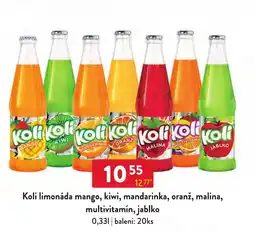 Qanto Koli limonáda mango, kiwi, mandarinka, oranž, malina, multivitamín, jablko nabídka