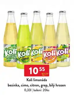 Qanto Koli limonáda nabídka