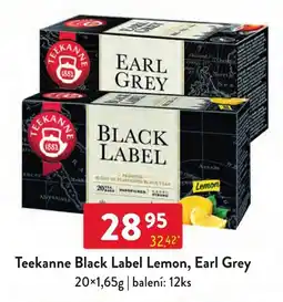 Qanto Teekanne black label lemon, earl grey nabídka