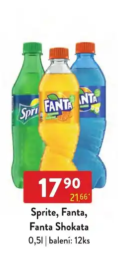 Qanto Sprite, Fanta, Fanta Shokata nabídka