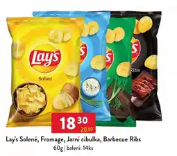 Qanto Lay's Solené, Fromage, Jarní cibulka, Barbecue Ribs nabídka