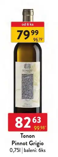 Qanto Tonon Pinot Grigio nabídka