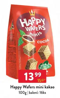 Qanto Happy Wafers mini kakao nabídka