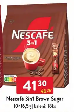 Qanto Nescafe 3in1 Brown Sugar nabídka