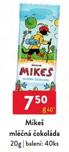 Qanto Mikeš mléčná čokoláda nabídka