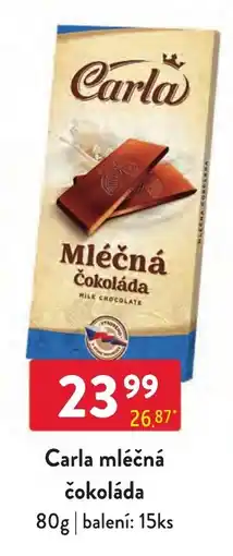 Qanto Carla mléčná čokoláda nabídka