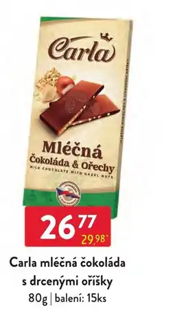 Qanto Carla mléčná čokoláda s drcenými oříšky nabídka