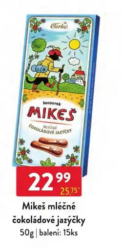 Qanto Kocourek Mikeš mléčné čokoládové jazýčky nabídka