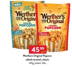 Qanto Werthers Original Popcorn nabídka