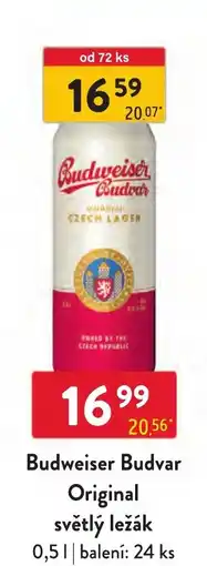 Qanto Budweiser Budvar Original světlý ležák nabídka