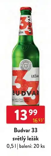 Qanto Budvar 33 světlý ležák nabídka